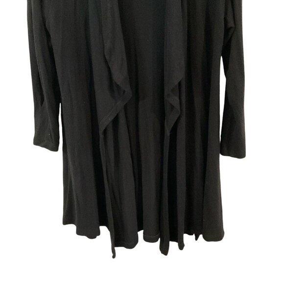 Lna Women's Cut Out Sleeve Cardigan Black Medium Sweater Open Front Cascade Fall - Picture 6 of 12